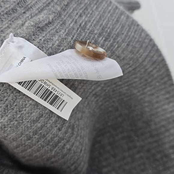 Quince Mongolian Cashmere Oversized Boyfriend Cardigan Sweater Size M Grey - Picture 8 of 10